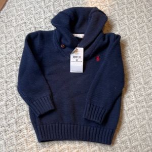 Ralph Lauren toddler Shawl Neck sweater NWT